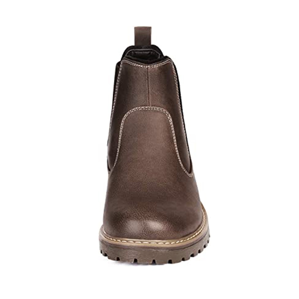 Men's Chelsea Ankle Boots - DARK BROWN - 3